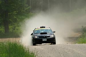 Matt James / Jackie James Subaru Impreza on SS1, Camp 3 North.