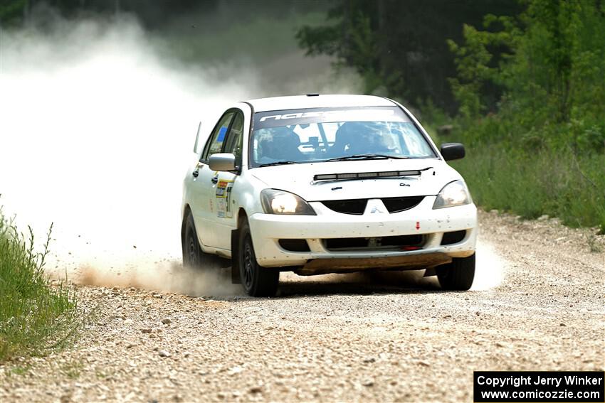 Andrew Bockheim / Salvatore LoPresti Mitsubishi Lancer on SS1, Camp 3 North.