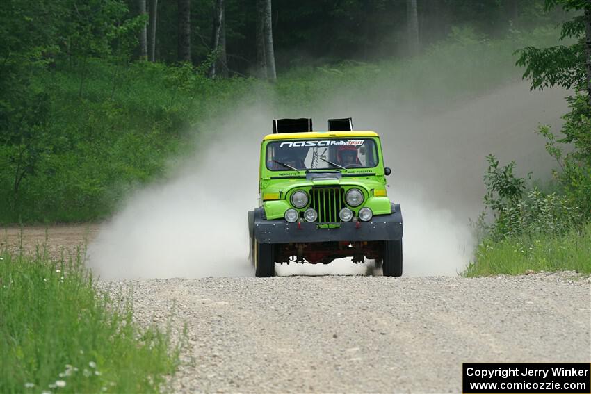 Mike Purzycki / Matt Wernette Jeep Scrambler on SS1, Camp 3 North.