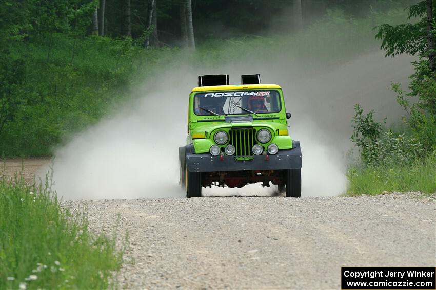 Mike Purzycki / Matt Wernette Jeep Scrambler on SS1, Camp 3 North.