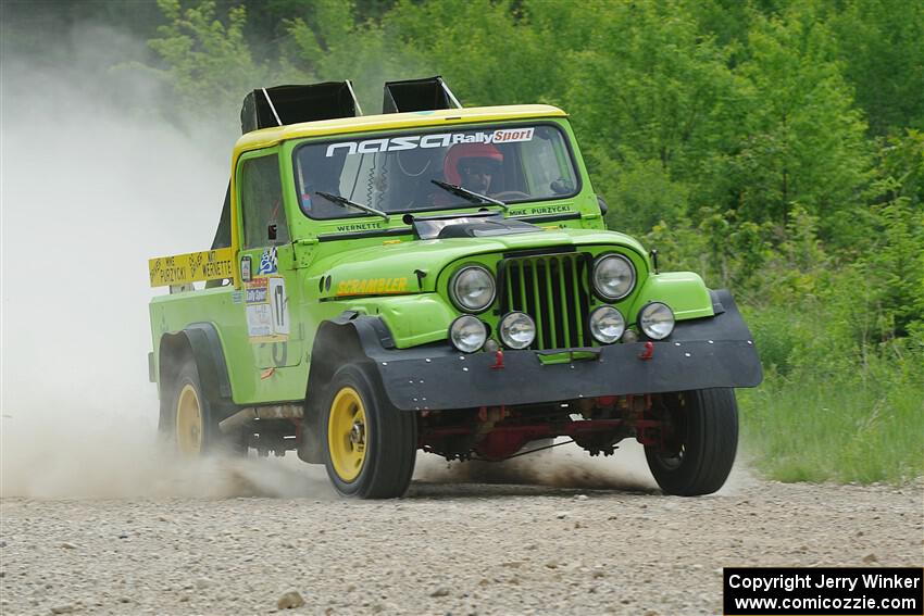 Mike Purzycki / Matt Wernette Jeep Scrambler on SS1, Camp 3 North.