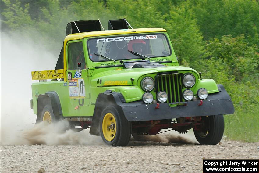 Mike Purzycki / Matt Wernette Jeep Scrambler on SS1, Camp 3 North.