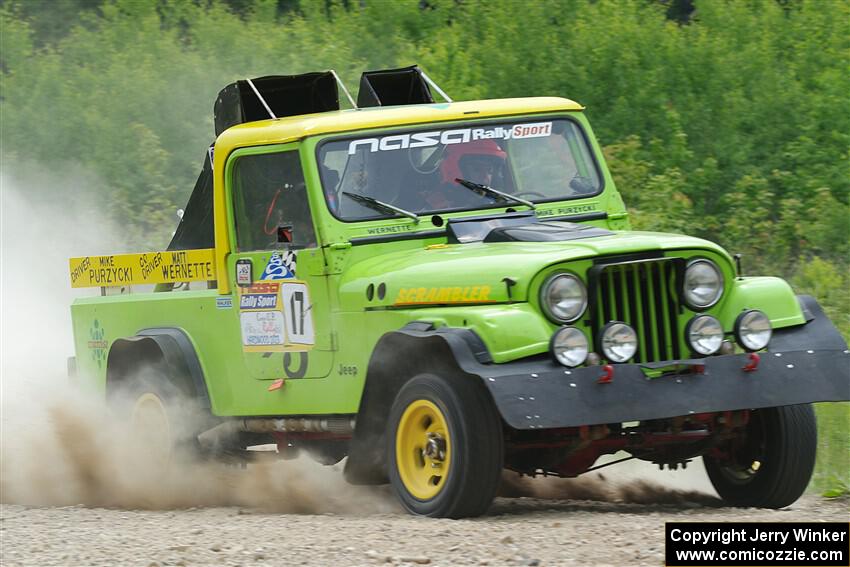 Mike Purzycki / Matt Wernette Jeep Scrambler on SS1, Camp 3 North.