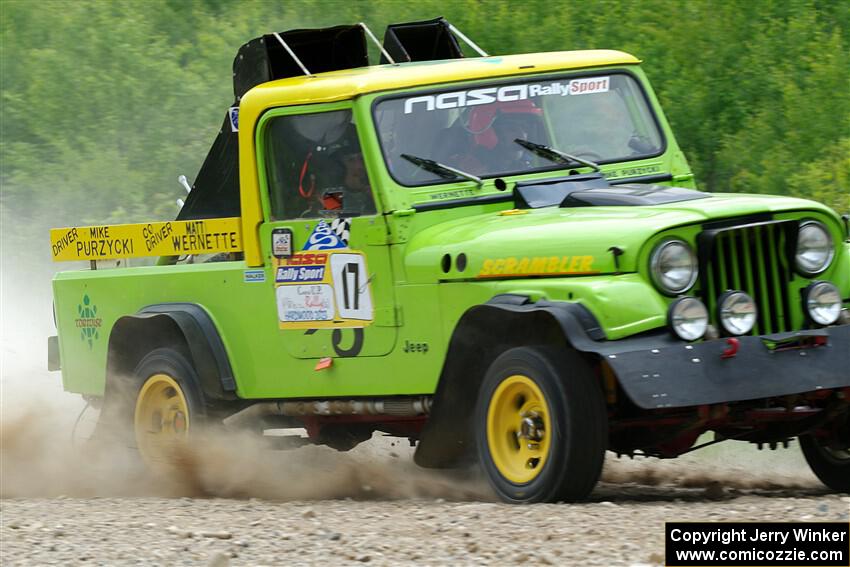 Mike Purzycki / Matt Wernette Jeep Scrambler on SS1, Camp 3 North.