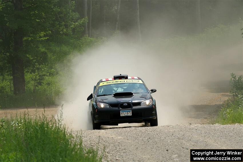 Matt James / Jackie James Subaru Impreza on SS1, Camp 3 North.