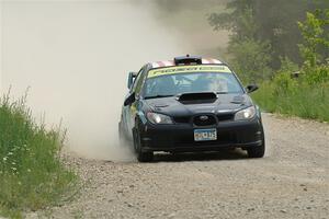 Matt James / Jackie James Subaru Impreza on SS1, Camp 3 North.