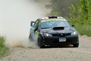 Matt James / Jackie James Subaru Impreza on SS1, Camp 3 North.