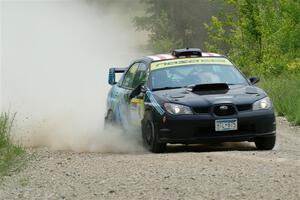 Matt James / Jackie James Subaru Impreza on SS1, Camp 3 North.