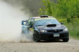 Matt James / Jackie James Subaru Impreza on SS1, Camp 3 North.