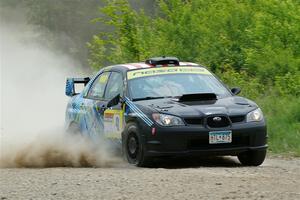 Matt James / Jackie James Subaru Impreza on SS1, Camp 3 North.