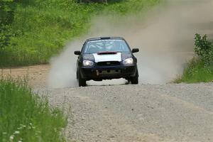 Mike Ryan's Subaru Impreza 2.5RS on SS1, Camp 3 North.