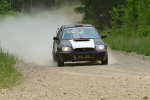 Mike Ryan's Subaru Impreza 2.5RS on SS1, Camp 3 North.