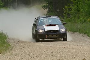 Mike Ryan's Subaru Impreza 2.5RS on SS1, Camp 3 North.