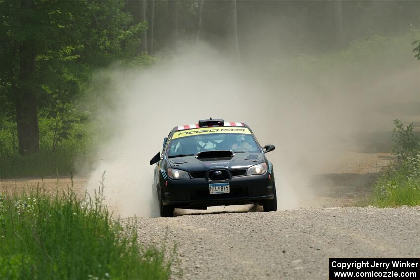 Matt James / Jackie James Subaru Impreza on SS1, Camp 3 North.