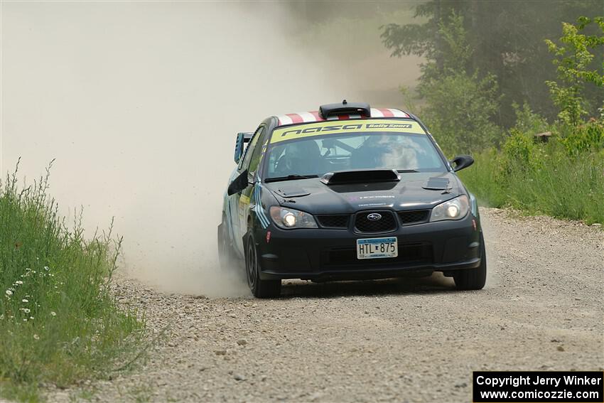 Matt James / Jackie James Subaru Impreza on SS1, Camp 3 North.