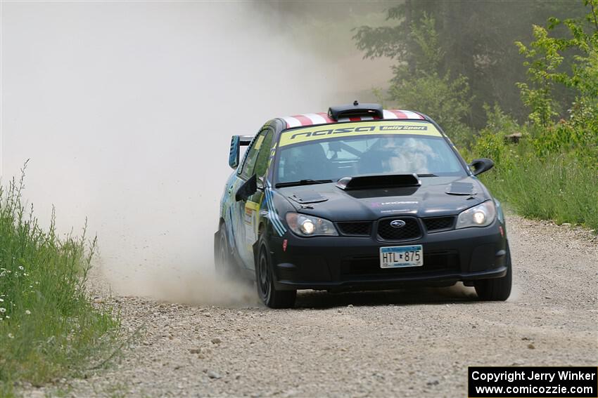 Matt James / Jackie James Subaru Impreza on SS1, Camp 3 North.