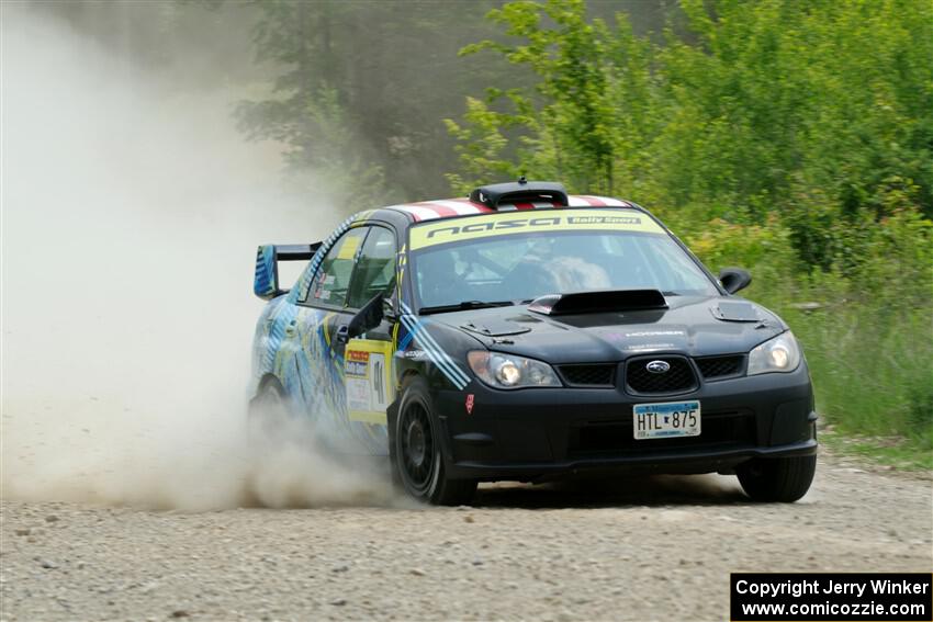 Matt James / Jackie James Subaru Impreza on SS1, Camp 3 North.