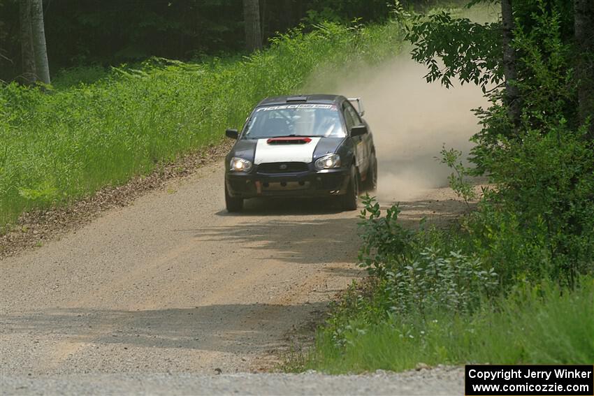 Mike Ryan's Subaru Impreza 2.5RS on SS1, Camp 3 North.