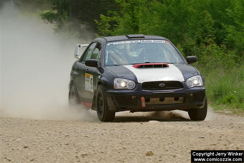 Mike Ryan's Subaru Impreza 2.5RS on SS1, Camp 3 North.