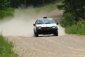 Eric Anderson / Taylor Haelterman Toyota Celica GTS on SS1, Camp 3 North.