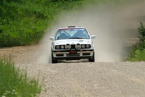 Heath Shively / Elena Huizar BMW 325i on SS1, Camp 3 North.