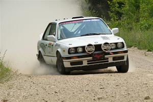 Heath Shively / Elena Huizar BMW 325i on SS1, Camp 3 North.