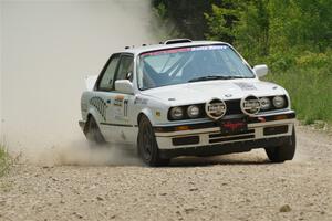 Heath Shively / Elena Huizar BMW 325i on SS1, Camp 3 North.