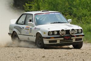 Heath Shively / Elena Huizar BMW 325i on SS1, Camp 3 North.