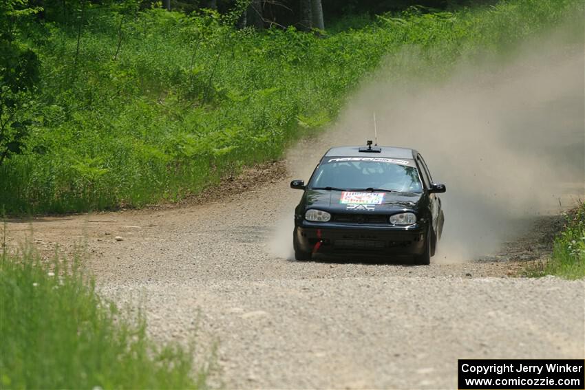 Chase Blakely / Mike Callaway VW GTI on SS1, Camp 3 North.