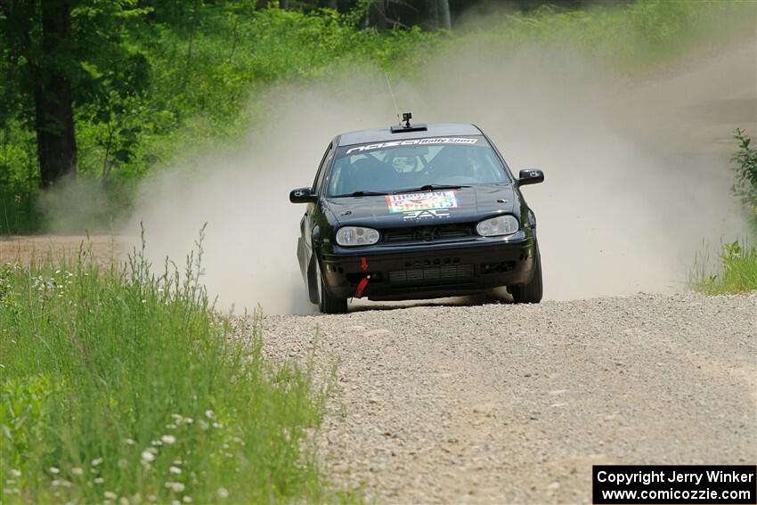 Chase Blakely / Mike Callaway VW GTI on SS1, Camp 3 North.