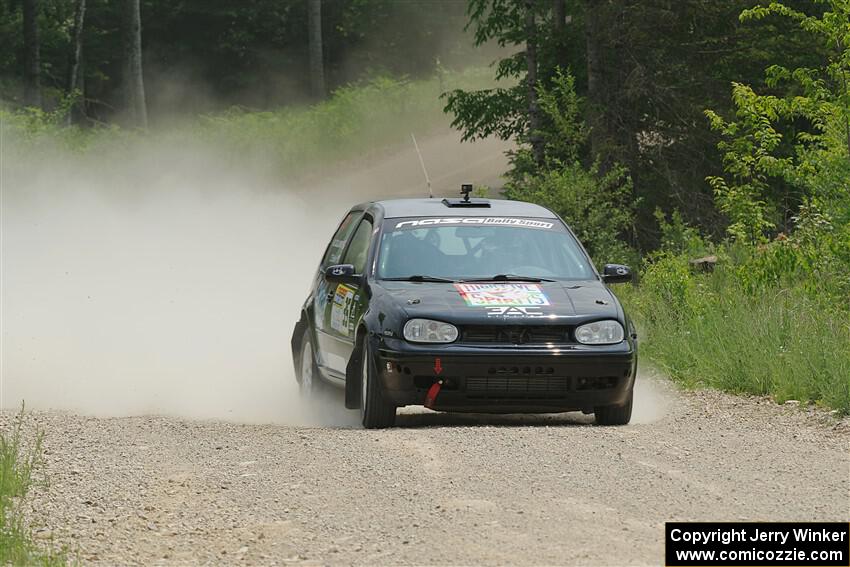 Chase Blakely / Mike Callaway VW GTI on SS1, Camp 3 North.