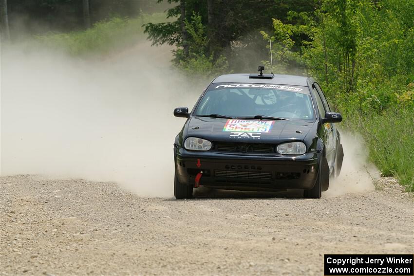 Chase Blakely / Mike Callaway VW GTI on SS1, Camp 3 North.