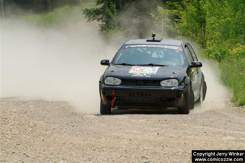 Chase Blakely / Mike Callaway VW GTI on SS1, Camp 3 North.