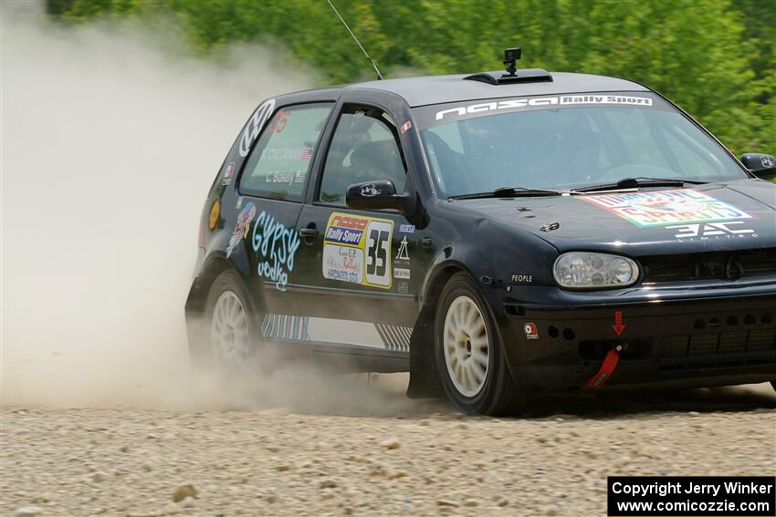 Chase Blakely / Mike Callaway VW GTI on SS1, Camp 3 North.