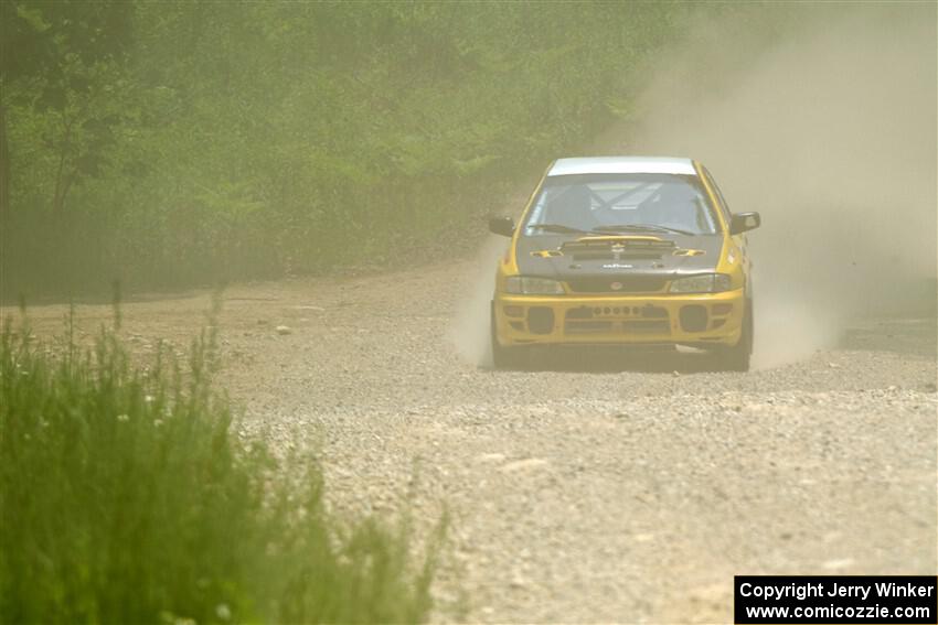 Katie Gingras / Steve Gingras Subaru Impreza on SS1, Camp 3 North.