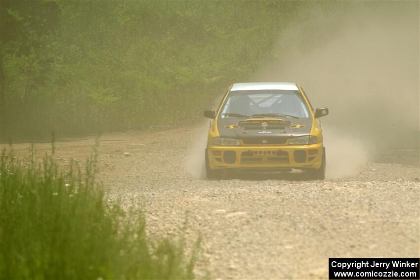 Katie Gingras / Steve Gingras Subaru Impreza on SS1, Camp 3 North.