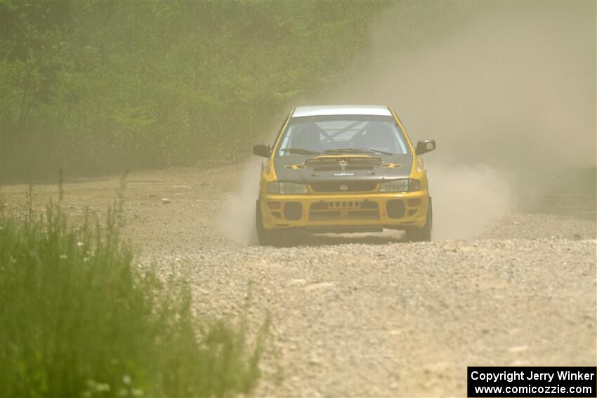 Katie Gingras / Steve Gingras Subaru Impreza on SS1, Camp 3 North.