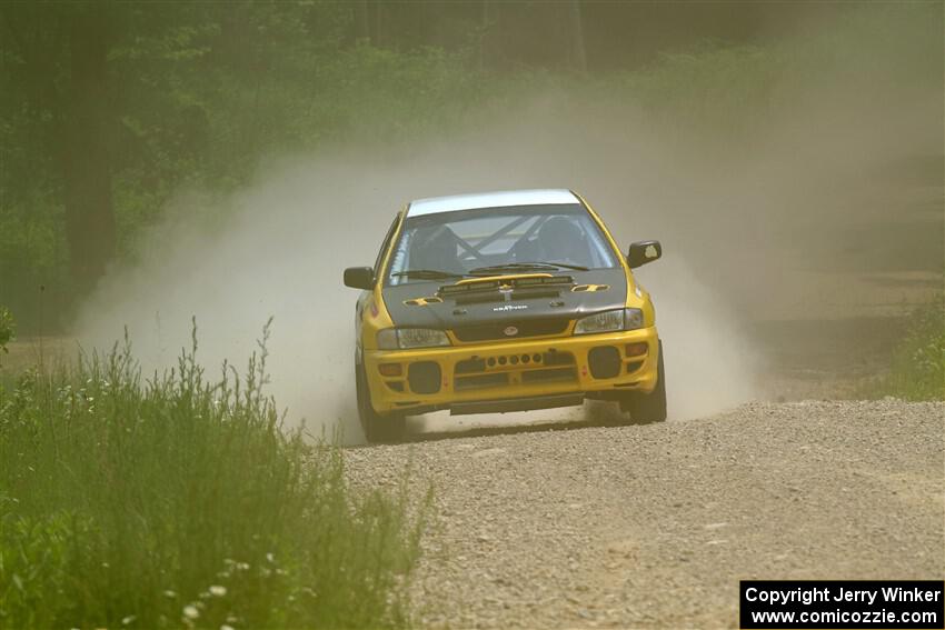 Katie Gingras / Steve Gingras Subaru Impreza on SS1, Camp 3 North.