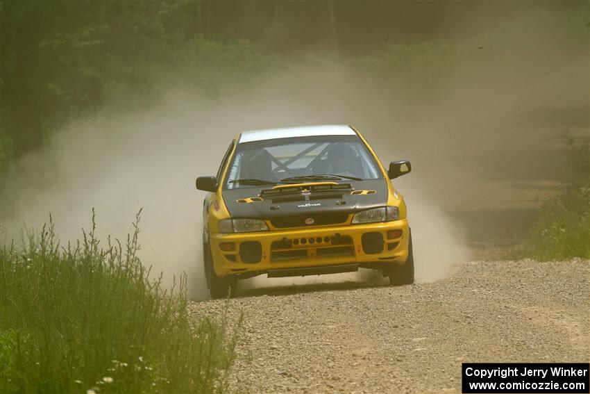 Katie Gingras / Steve Gingras Subaru Impreza on SS1, Camp 3 North.