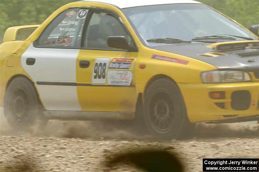 Katie Gingras / Steve Gingras Subaru Impreza on SS1, Camp 3 North.