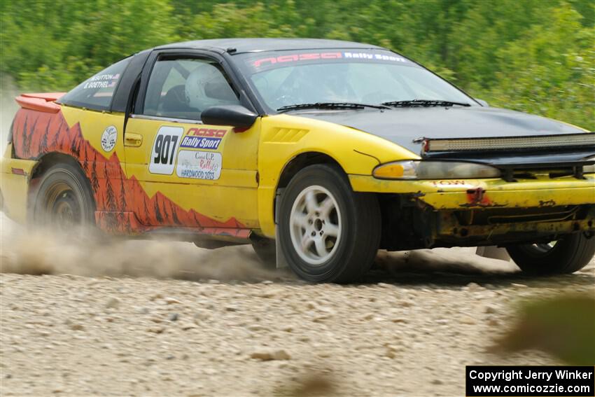 Eli Goethel / Max Sutton Mitsubishi Eclipse on SS1, Camp 3 North.