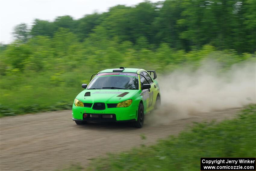 Mike Engle / Morgan Engle Subaru WRX STi on SS2, Skunk Creek.