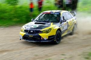 Colin Schulz / Ian Nelson Subaru WRX STi on SS2, Skunk Creek.