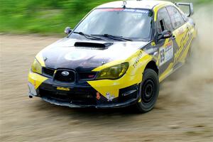 Colin Schulz / Ian Nelson Subaru WRX STi on SS2, Skunk Creek.