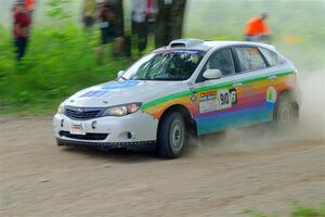 Sam Jacques / Trevor LaCombe Subaru Impreza on SS2, Skunk Creek.