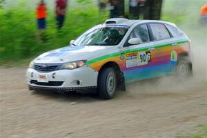 Sam Jacques / Trevor LaCombe Subaru Impreza on SS2, Skunk Creek.