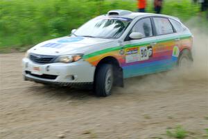 Sam Jacques / Trevor LaCombe Subaru Impreza on SS2, Skunk Creek.