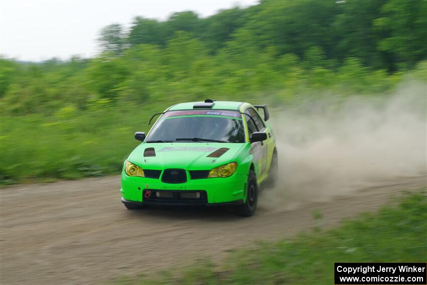 Mike Engle / Morgan Engle Subaru WRX STi on SS2, Skunk Creek.