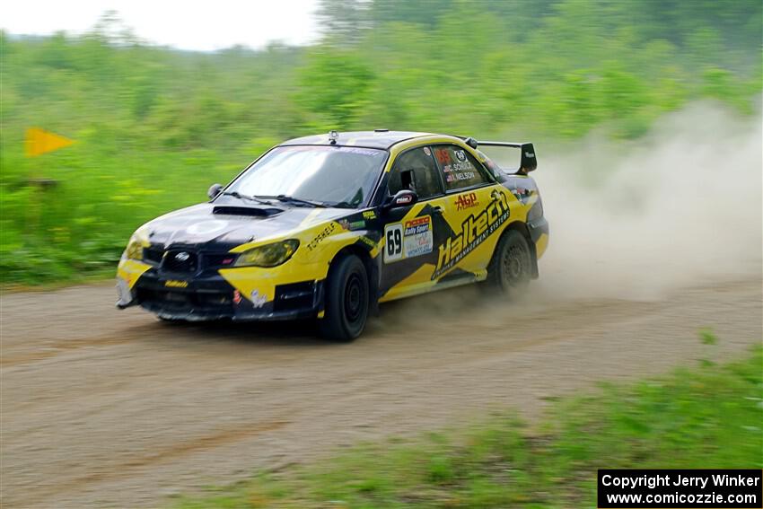 Colin Schulz / Ian Nelson Subaru WRX STi on SS2, Skunk Creek.