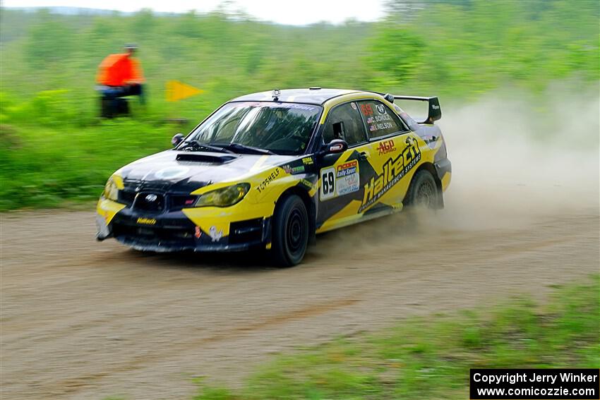 Colin Schulz / Ian Nelson Subaru WRX STi on SS2, Skunk Creek.